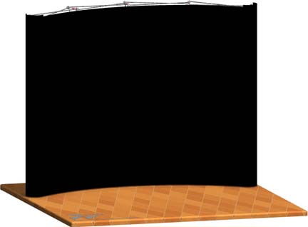 10' Curved Pop up Display