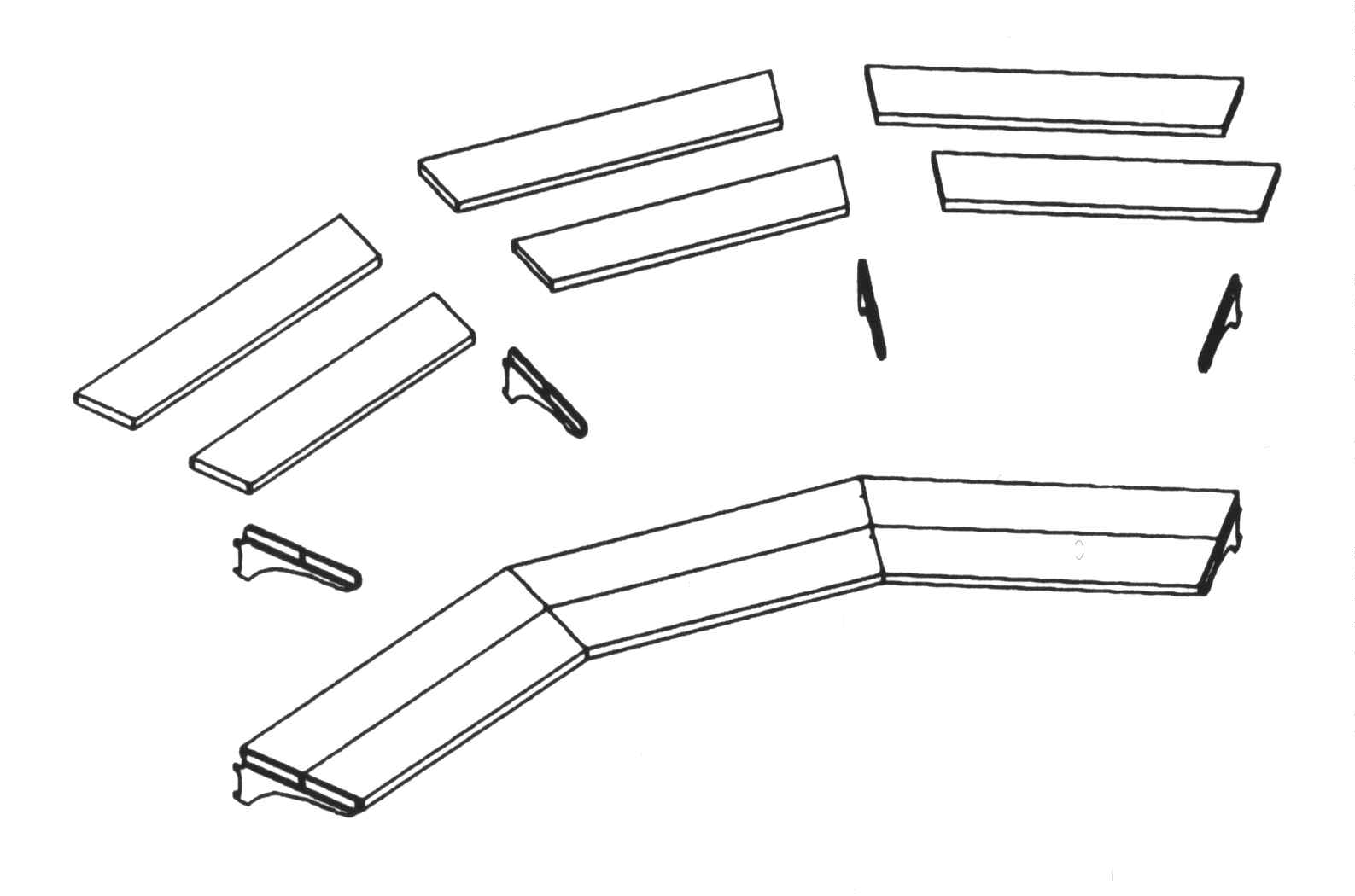 8' Arc Frame Continuous Shelf Kit